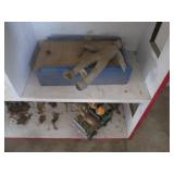 Large wood Doll house with toys and...