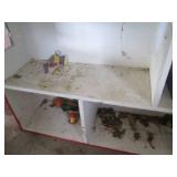 Large wood Doll house with toys and...
