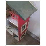 Large wood Doll house with toys and...