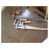 (4) assorted size bar clamps...