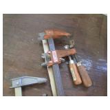(4) assorted size bar clamps...
