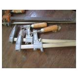 (4) assorted size bar clamps...