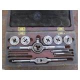 Tap and Die set with wood case...