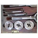 Tap and Die set with wood case...