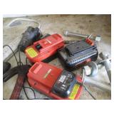 Table top flooring cutter, hammers,...