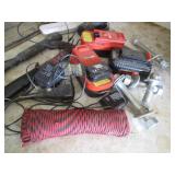 Table top flooring cutter, hammers,...