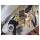Large selection of sandpaper and pa...