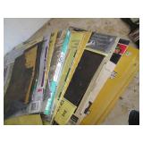 Large selection of sandpaper and pa...