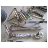 Pry bars, tin snips, slap hammers, ...