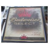 Budweiser Select light up bar back ...