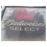 Budweiser Select light up bar back ...