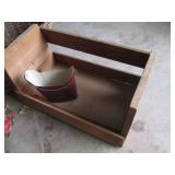 Wood craft boxes, faux floral picks...