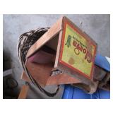 Wood craft boxes, faux floral picks...
