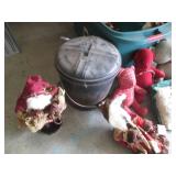 Non-lidded tote of freestanding Chr...
