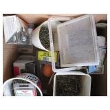 (2) box lot of assorted nails, scre...