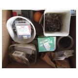 (2) box lot of assorted nails, scre...