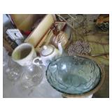 Vintage glass lidded candy dishes, ...