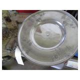 Vintage glass lidded candy dishes, ...