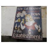 Humorous Beer Establishment 13x16in...