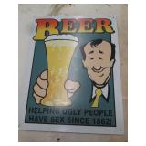 Humorous Beer Establishment 13x16in...