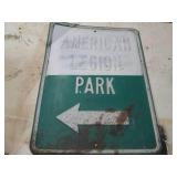 Metal American Legion Parking 18x24...