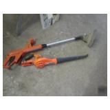 Black and Decker 18v weed eater and...