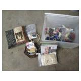 Covered Tote of sewing and quilting...