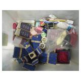 Covered Tote of sewing and quilting...
