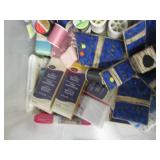 Covered Tote of sewing and quilting...