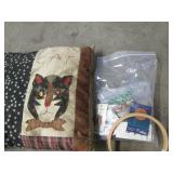Covered Tote of sewing and quilting...