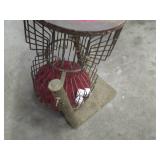 Vintage Metal bird cage hourglass s...