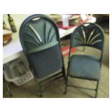 (3) Padded seat metal frame folding...