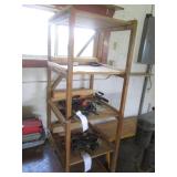 Wood 5-tier 6ft storage shelf...