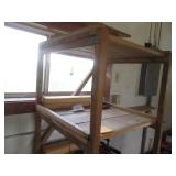 Wood 5-tier 6ft storage shelf...