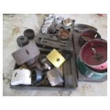 Variety of hole saw bits from assor...