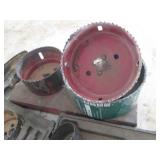 Variety of hole saw bits from assor...