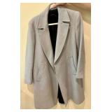 Zara basic made in spain women’s winter coat light grey