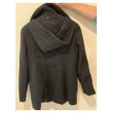 Ellen Tracy women’s black coat button up clothes