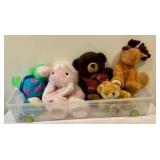 Group of teddy bears, stuffed animals