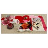 Various holiday decorations, decor, valentines, Halloween