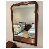 Wood framed mirror, decorative arts inc marked