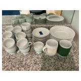 Mikasa White Classic Flair China Diner set Plates Cups