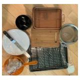 Group of misc kitchen items