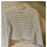 Calvin Klein size small women’s white knit sweater clothes