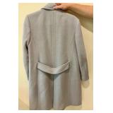 Zara basic made in spain women’s winter coat light grey