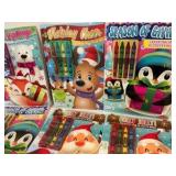 Group of 6 coloring books old/new stock children’s Christmas toy