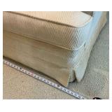 Gabberts cream/ivory sofa couch with cushions and accent pillows