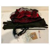 Halloween flapper costume set