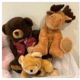 Group of teddy bears, stuffed animals