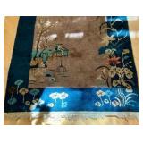 Antique Chinese Peking rug, flowers